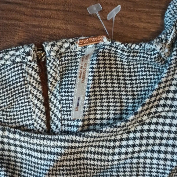 Free People Black Tweed Frayed shoulder Dress VV - Picture 2 of 5